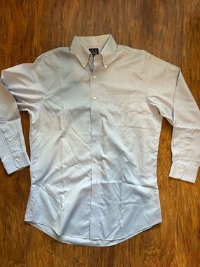 Light Blue Button-Down Dress Shirt Office Workwear Business professional wear